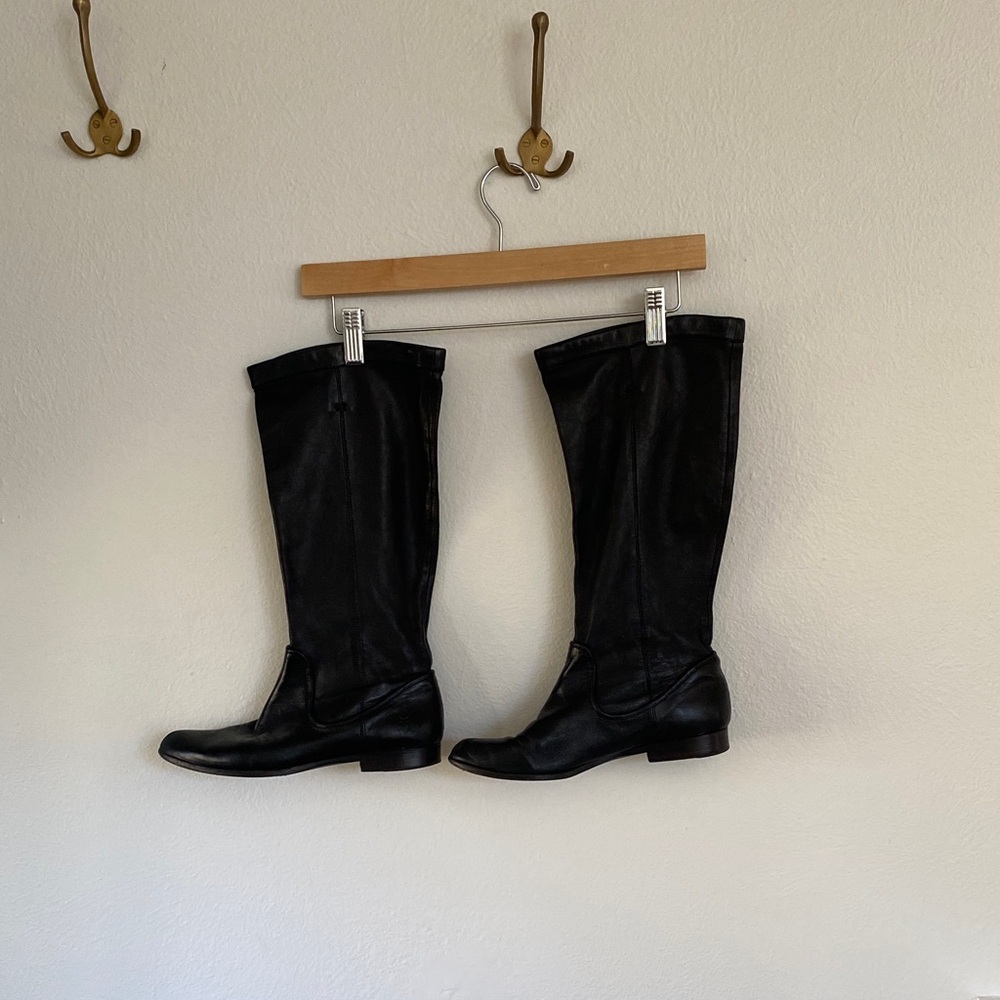FRYE AND CO. Black Over the Knee Boots